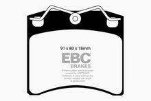 Cargar imagen en el visor de la galería, EBC 96-98 Volkswagen Eurovan 2.5L (w/Vented Rotors) Ultimax2 Front Brake Pads