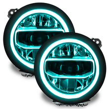 Cargar imagen en el visor de la galería, Oracle Jeep Wrangler JL/Gladiator JT RGB+W Headlight DRL Kit - ColorSHIFT w/o Cntrl SEE WARRANTY