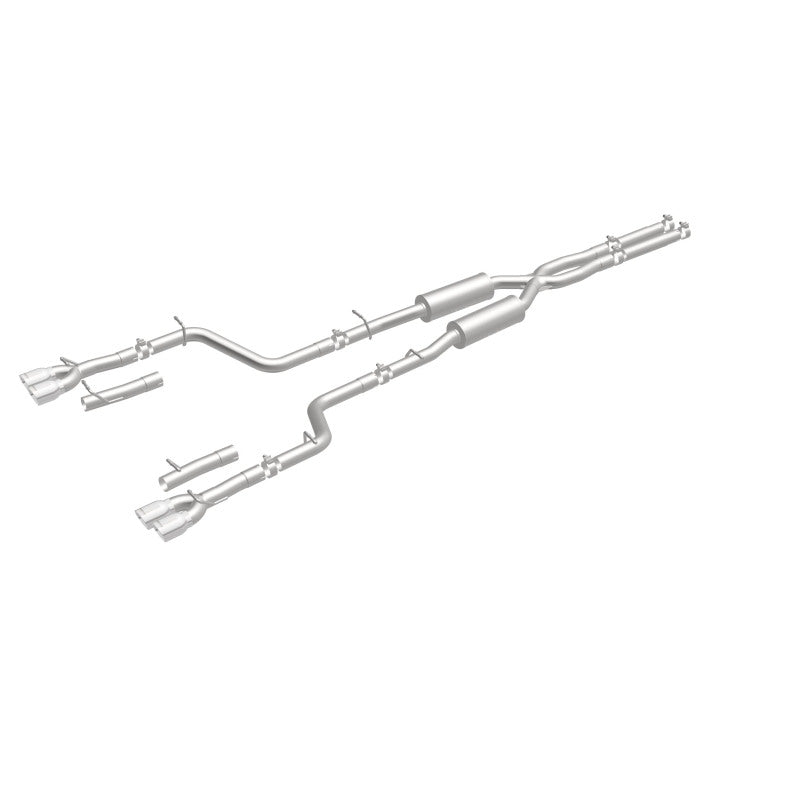 MagnaFlow Cat-Back, SS, 2.5 pulgadas, cuádruple trasero dividido con punta de 3.5 pulgadas 2015 Dodge Challenger 3.6L V6