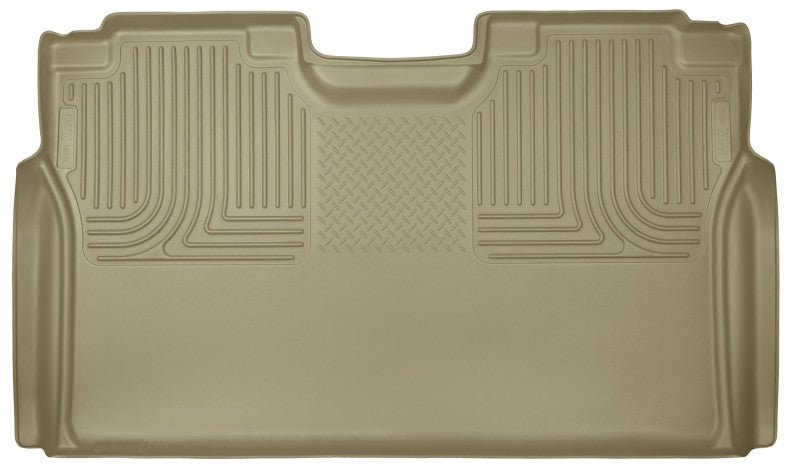Husky Liners 15 Ford F-150 SuperCrew Cab WeatherBeater Tan Revestimiento del piso del segundo asiento