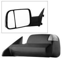 Cargar imagen en el visor de la galería, Xtune Dodge Ram 1500 09-12 Extendable Heated Adjust Mirror Black HoUSing Left MIR-DRAM09S-PWH-L