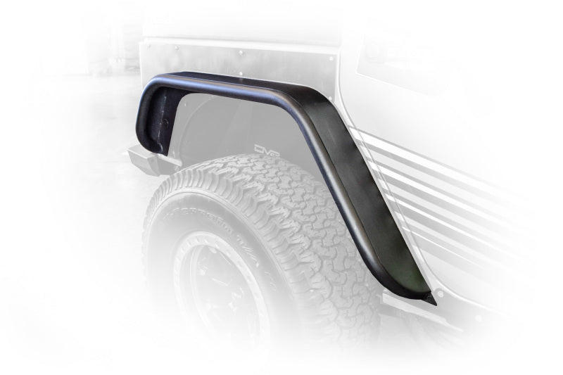 DV8 Offroad 07-18 Jeep Wrangler JK Guardabarros delanteros y traseros de tubo plano