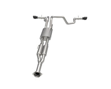 Cargar imagen en el visor de la galería, Kooks 2021+ Ford F150 2.7/3.5/5.0L Escape de salida lateral doble con respaldo de gato de 3 pulgadas con puntas negras