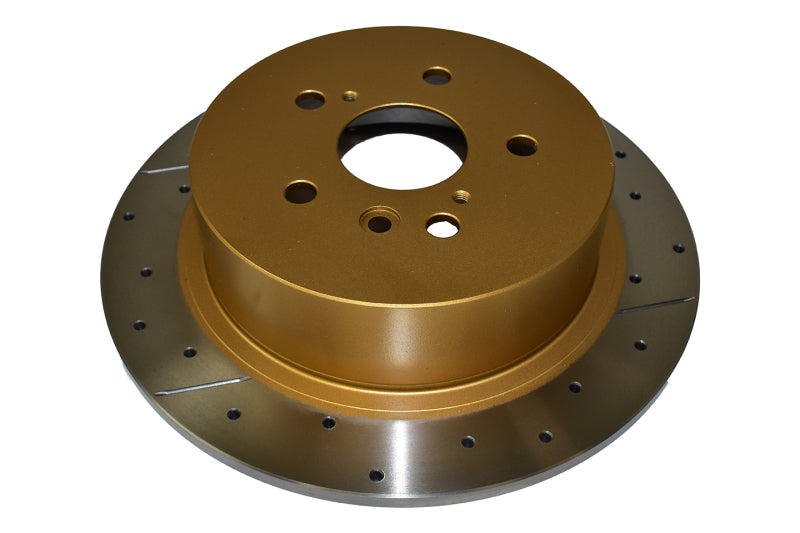 DBA 08-13 Toyota Highlander Rotor trasero perforado y ranurado serie Street