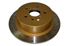 DBA 08-13 Toyota Highlander Rotor trasero perforado y ranurado serie Street