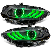 Load image into Gallery viewer, Oracle Lighting 18-23 Ford Mustang Dynamic ColorSHIFT LED Headlights - Black Series SEE WARRANTY