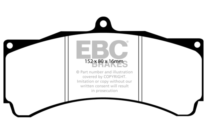 Pastillas de freno de cerámica EBC Brakes Redstuff