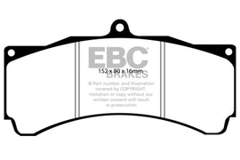 Pastillas de freno de cerámica EBC Brakes Redstuff