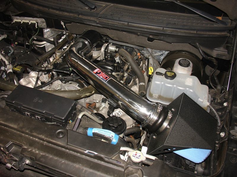 Injen 09-10 Ford F-150 V8 5.4L Sistema de admisión de aire Power-Flow negro arrugado