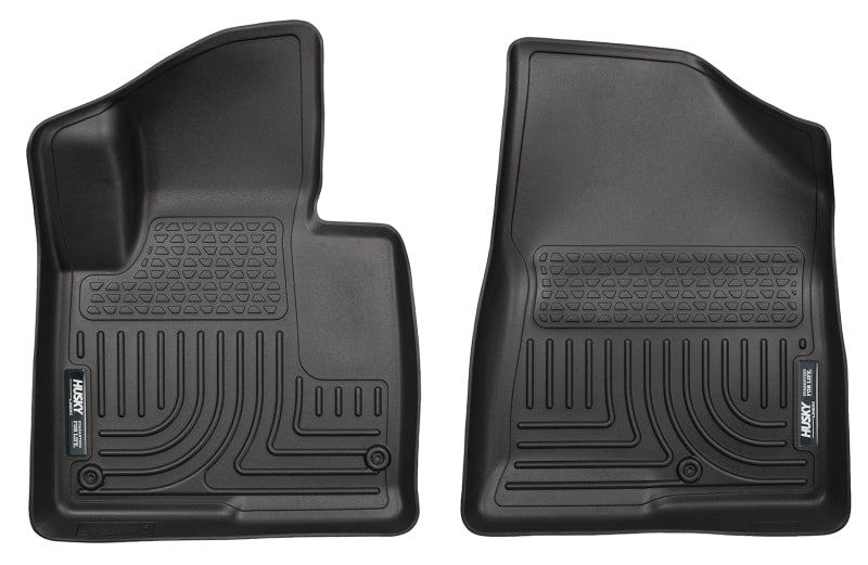 Husky Liners 13-15 Hyundai Sante Fe GLS/Limited WeatherBeater Revestimientos de piso negros para primera fila