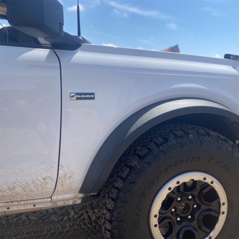 Insignia Ford Racing Bronco/Bronco Sport GOAT - Negro/Cromo