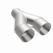 Cargar imagen en el visor de la galería, MagnaFlow Universal Trans Y-Pipe All SS 4inch (Dual) 3.5inch (Single) x 13inch (Overall)