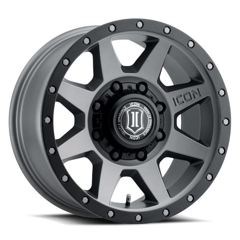 ICON Rebound 17x8.5 8x6.5 13mm Offset 5.25in BS Rueda de titanio de 121.4mm de diámetro