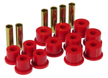 Cargar imagen en el visor de la galería, Prothane 88-98 GM 2/4wd Rear Spring &amp; Shackle Bushings - Red
