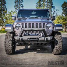 Cargar imagen en el visor de la galería, Westin 18-19 Jeep Wrangler JL Stubby Front Bumper - Textured Black