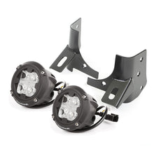 Cargar imagen en el visor de la galería, Rugged Ridge 97-06 Jeep Wrangler TJ Round Cube Windshield LED Kit w/ Brackets