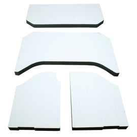 DEI 07-10 Jeep Wrangler JK 4 puertas Boom Mat Headliner - 4 piezas - Blanco