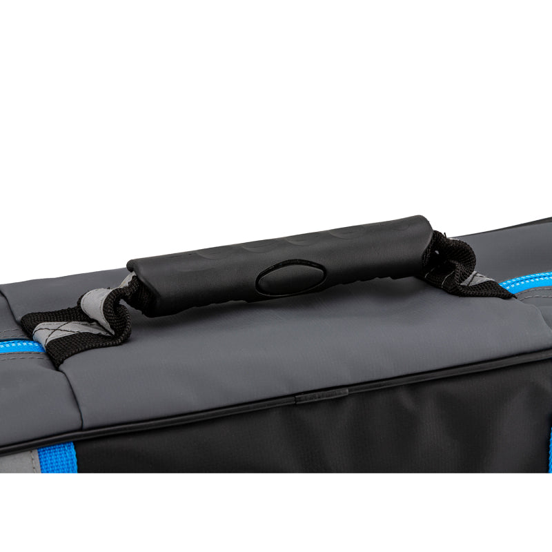 Caja de inflación ARB Acabado negro con detalles azules Tiras reflectantes de material de PVC