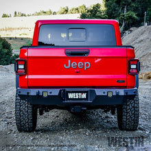 Cargar imagen en el visor de la galería, Westin 2020 Jeep Gladiator w/Sensors WJ2 Rear Bumper w/Sensor - Textured Black