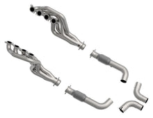 Cargar imagen en el visor de la galería, Kooks 2020 Mustang GT500 5.2L 2 pulgadas x 3 pulgadas SS cabezales con tubo de conexión con gato VERDE
