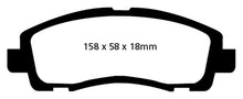 Cargar imagen en el visor de la galería, EBC 09-14 Acura TL 3.5 Ultimax2 Front Brake Pads