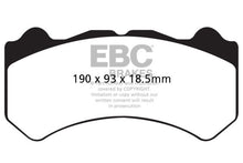 Cargar imagen en el visor de la galería, EBC 08-11 Nissan GT-R (R35) 3.8 Twin Turbo (Cast Iron Rotors) Bluestuff Front Brake Pads