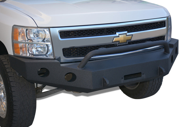 Parachoques delantero DV8 Offroad 07-13 Chevrolet Silverado 1500 - Recubrimiento en polvo negro
