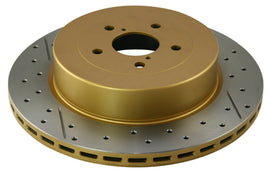 DBA 02-07 Subaru WRX STi Rotor trasero perforado y ranurado de la serie Street con 10 orificios para pernos