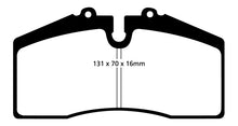 Cargar imagen en el visor de la galería, EBC 05+ Ford Saleen Mustang Pinzas delanteras Brembo Pastillas de freno delanteras Bluestuff