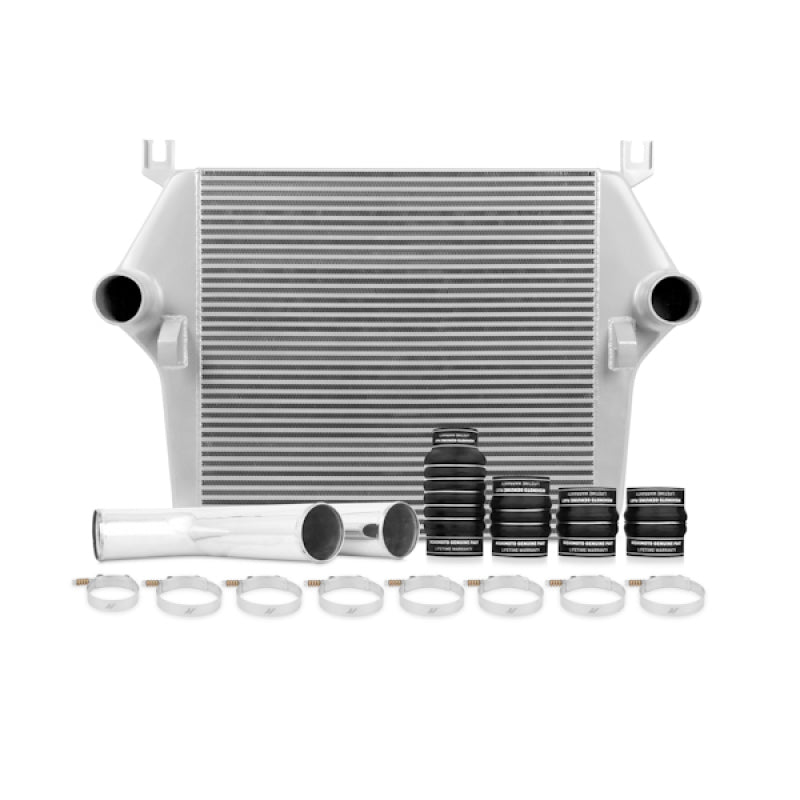 Mishimoto 07.5-09 Dodge 6.7L Cummins Intercooler Kit con tuberías (Plata)
