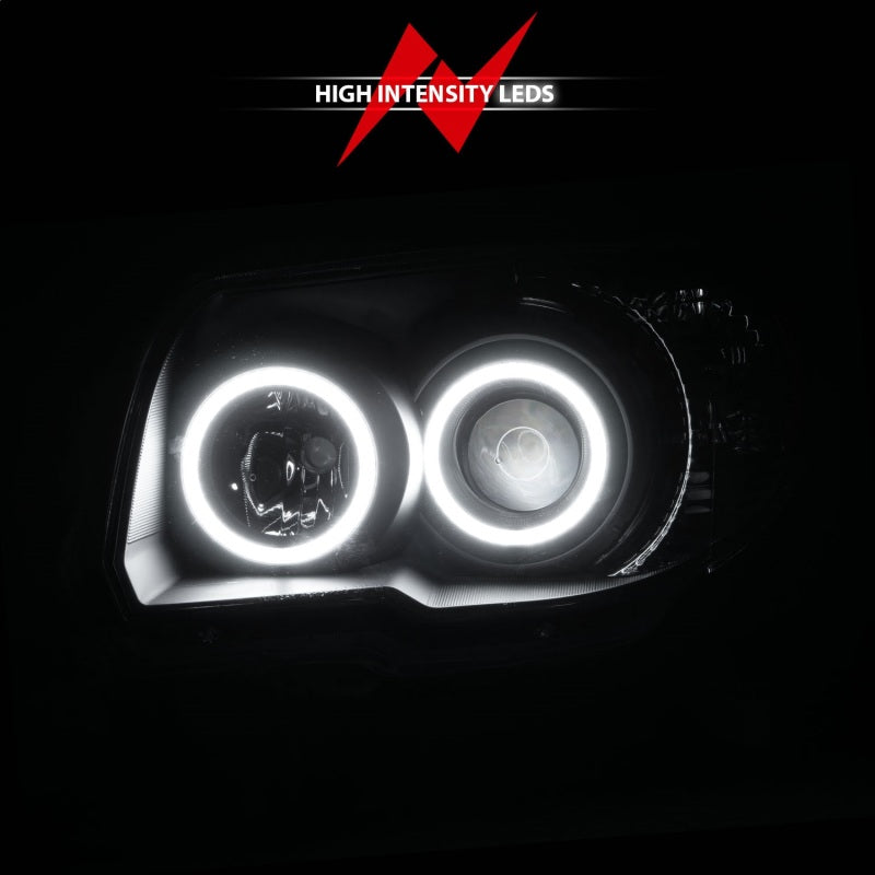 ANZO Faros delanteros proyectores Toyota 4Runner 2006-2009 con halo negro