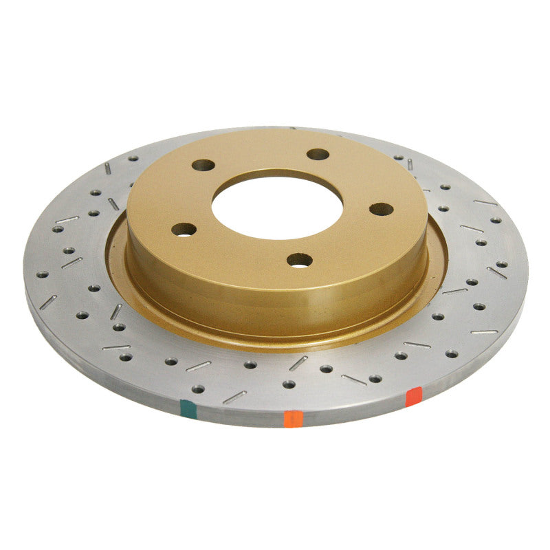 DBA 04-05 Mazda 3 2.3L / 06+ MazdaSpeed3 Rotor trasero perforado y ranurado serie 4000