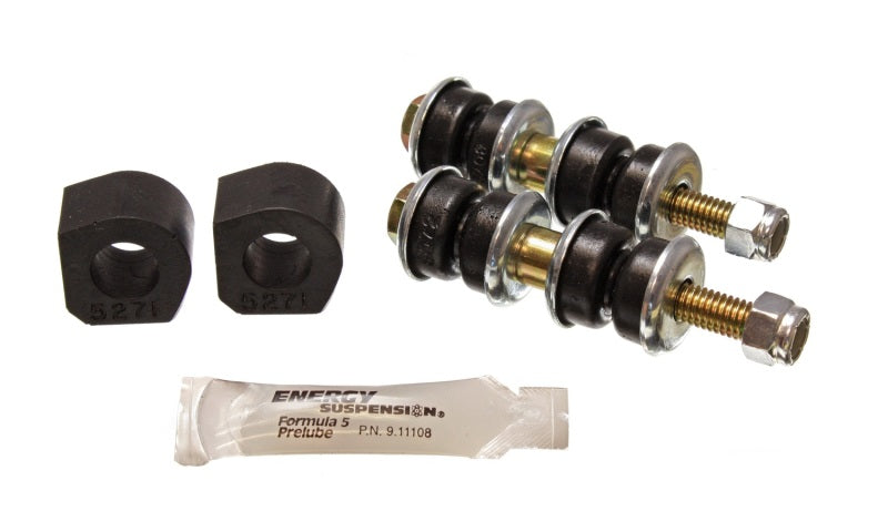 Energy Suspensión 84-87 Honda Civic/CRX Negro 16 mm Bujes de barra estabilizadora delantera (Bujes de enlace de barra estabilizadora a
