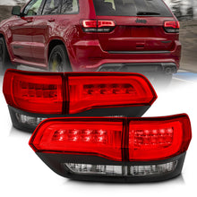 Cargar imagen en el visor de la galería, ANZO 2014-2016 Jeep Grand Cherokee luces traseras LED rojo/transparente