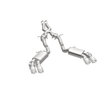 Cargar imagen en el visor de la galería, MagnaFlow 2016 Chevy Camaro 6.2L V8 Competition Cat Back con puntas pulidas cuádruples
