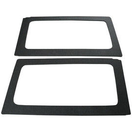 DEI 11-18 Jeep Wrangler JK Alfombrilla de 2 puertas para ventana lateral trasera - 2 piezas - Negro