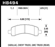 Cargar imagen en el visor de la galería, Hawk 03-10 Chevy Express / GMC Savana (Various Models) Performance Ceramic Street Rear Brake Pads