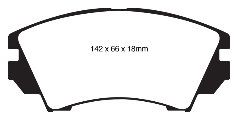 EBC 10+ Buick Allure (Canadá) 3.0 Pastillas de freno delanteras Greenstuff