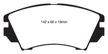 Cargar imagen en el visor de la galería, EBC 10+ Buick Allure (Canadá) 3.0 Pastillas de freno delanteras Greenstuff