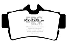 Cargar imagen en el visor de la galería, Pastillas de freno traseras EBC 94-98 Ford Mustang 3.8 Bluestuff