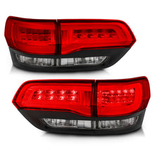 Cargar imagen en el visor de la galería, ANZO 2014-2016 Jeep Grand Cherokee luces traseras LED rojo/transparente