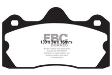 Cargar imagen en el visor de la galería, Pastillas de freno traseras EBC 10+ Lotus Evora 3.5 Redstuff