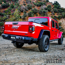 Cargar imagen en el visor de la galería, Westin 2020 Jeep Gladiator w/Sensors WJ2 Rear Bumper w/Sensor - Textured Black