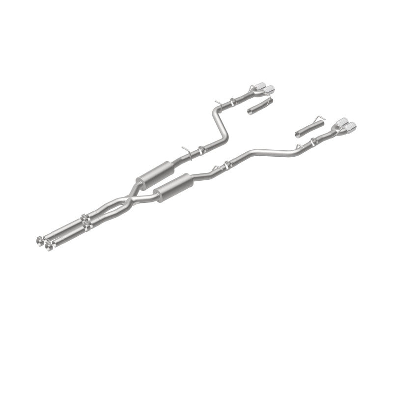 MagnaFlow Cat-Back, SS, 2.5 pulgadas, cuádruple trasero dividido con punta de 3.5 pulgadas 2015 Dodge Challenger 3.6L V6