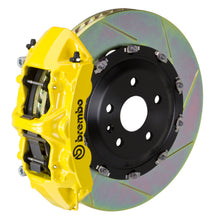 Cargar imagen en el visor de la galería, Brembo 12-18 A6 2.0T Delantero GT BBK 6 Pistón Fundido 380x34 2pc Rotor Ranurado Tipo 1-Amarillo