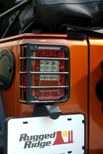 Cargar imagen en el visor de la galería, Rugged Ridge 07-18 Jeep Wrangler Textured Black Tail Light Euro Guards