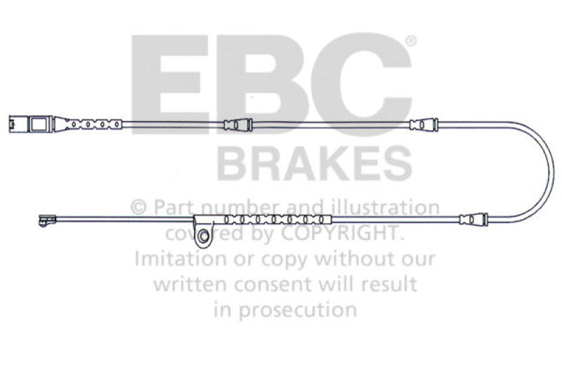 EBC 2010-2014 BMW X5 4.4L Twin Turbo Cables de desgaste delanteros