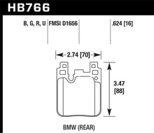 Cargar imagen en el visor de la galería, Pastillas de freno traseras Hawk BMW M4 DTC-70 Race