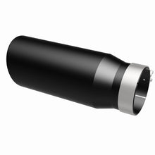 Cargar imagen en el visor de la galería, MagnaFlow Tip Stainless Black Coated Single Wall Round Single Outlet 5in Dia 4in Inlet 13in L