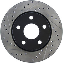 Load image into Gallery viewer, StopTech 07-13 Jeep Wrangler Slotted &amp; Drilled Right Front Rotor